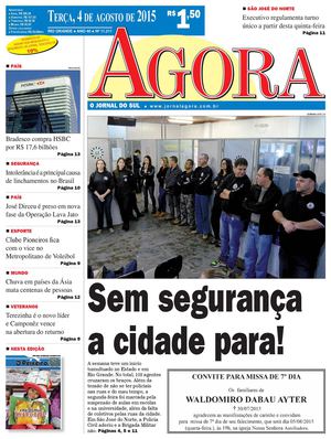 Jornal Agora - Edição 11211 - 4 de Agosto de 2015