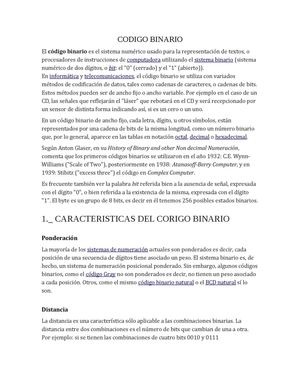 Codigo Binario