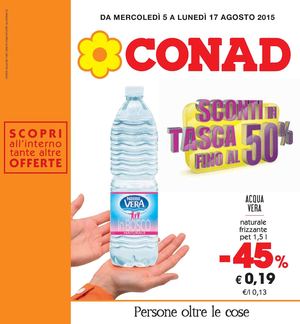 Volantino Conad Emilia Dal 5 Al 17 Agosto