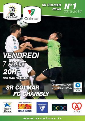 Programme De Match Sr Colmar News N°1 Sr Colmar Vs Fc Chambly 04 08 2015