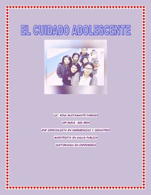 El cuidado Adolescente
