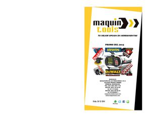 Catalogo Maquin Tools 2015