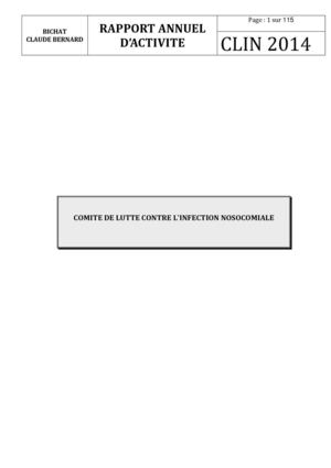 Rapport D'activité Clin 2014