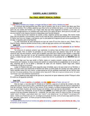 Cuerpo Alma Espiritu