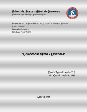 Compendio Mitos Y Leyendas
