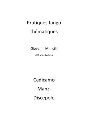 Tango : Les poêtes, Manzi, Discepolo, Cadicamo,