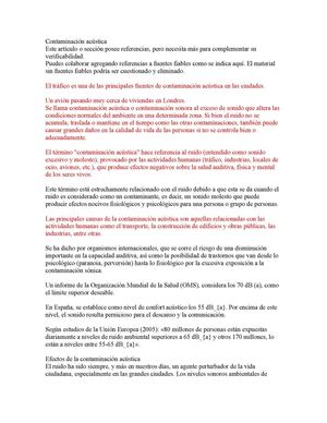 Contaminación Acústica