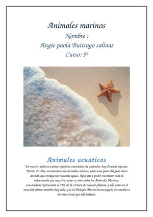 Animales Marinos