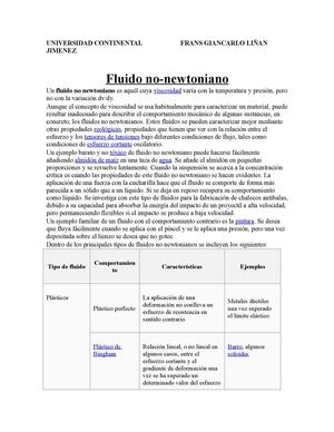 Fluido No Newtoniano