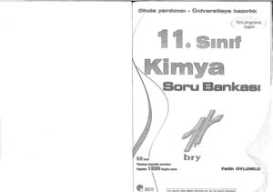 Birey Yayınları 11 Sınıf Kimya Soru Bankası