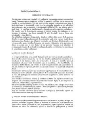 Derechos Ciudadanos