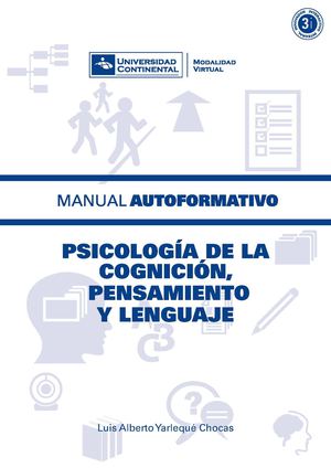 A0382 Psicología De La Cognicion Pensamiento Lenguaje MAU01