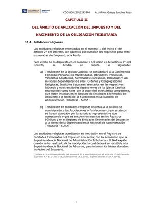 NORMAS DEL IMPUESTO A LA RENTA DE ENTIDADES RELIGIOSAS