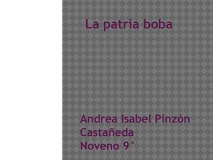 La Patria Boba
