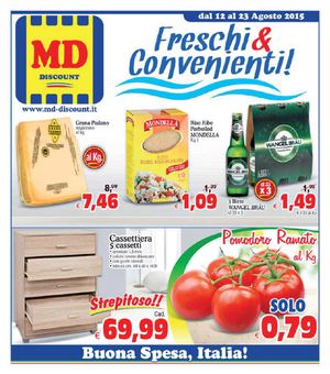Volantino Md Discount Dal 12 Al 23 Agosto