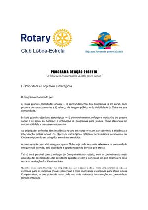 Programa De Ação 2015 16