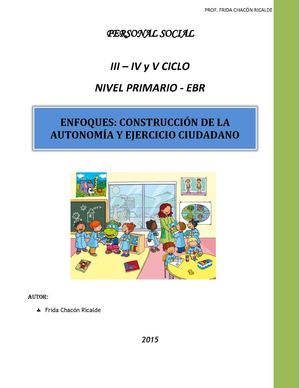 Enfoque Área Personal Social