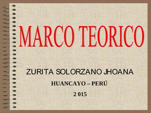 Marco Teorico