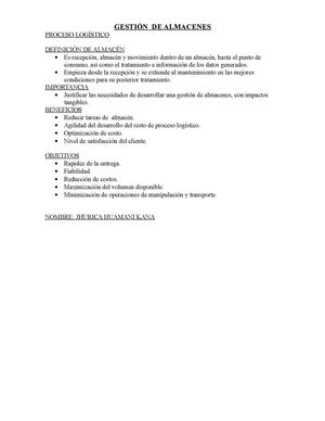 Gestión De Almacenes