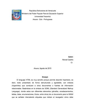Ensayo Expositivo