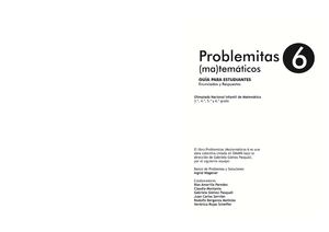Problemitas Matemáticos 6 Año 2013 Estudiante