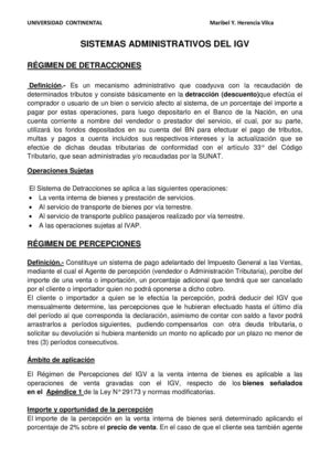 Sistemas Administrativos Del Igv