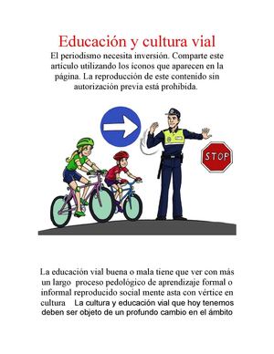 Educación Y Cultura Vial
