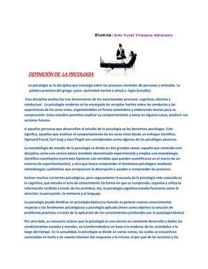 Definición De La Psicología