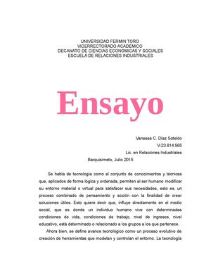 Ensayo Expositivo Analisis