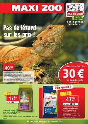 Pas de lézard sur les prix !