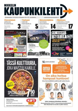 Mikkelin Kaupunkilehti 33/2015