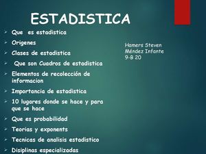 ESTADISTICA