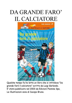 Da Grande Farò Il Calciatore (Alex)