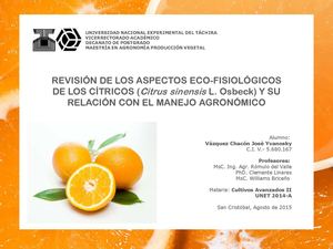 Seminario de Ecofisiologia