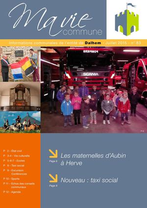 Ma Vie, Ma Commune - JUILLET 2015 - n&deg;83