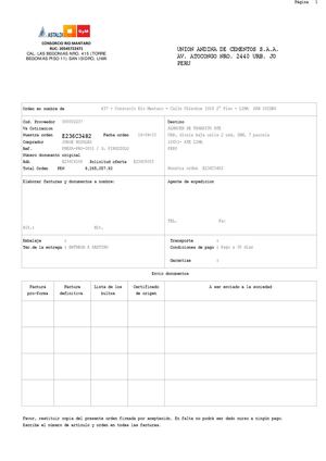 ORDEN DE COMPRA-CEMENTO