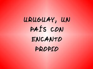 Nuestro Uruguay