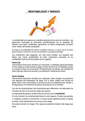 Rentabilidad Y Riesgo Capitulo 4