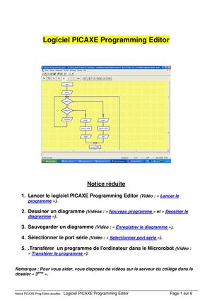 Calaméo - Notice Picaxe Prog Editor Simplifiée