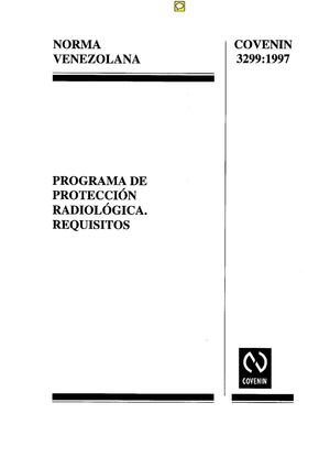 Norma Venezolana COVENIN 3299-1997