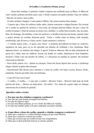 O Cachorro E O Coelho