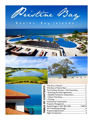 Pristine Bay Buyer's Guide 2015 1bd 2bd Beach Villa