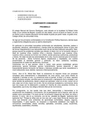 Manual de convivencia MSR