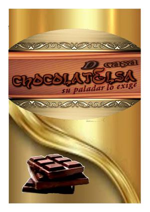 Catálogo de Chocotejas y Chocolates