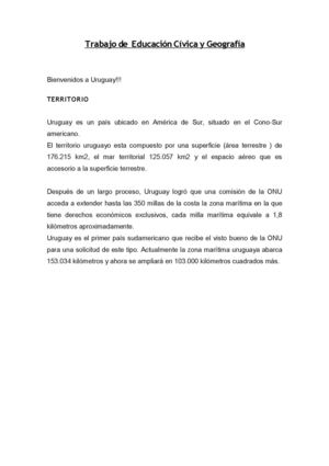 Trabajo De Educación Cívica Y Geografía