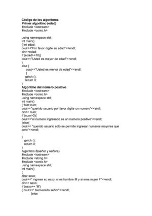 Código De Los Algoritmos