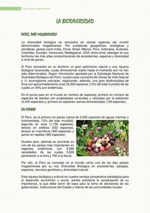 BIODIVERSIDAD, UNA POSIBILIDAD DE DESARROLLO