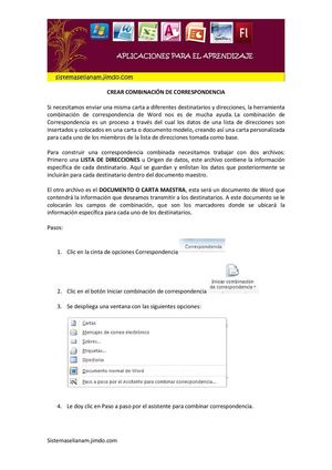 Crear Combinación De Correspondencia