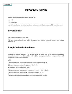 Matematicas Foro No 1 Y 2 De Seno Y Coseno