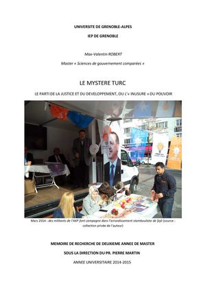 Max Valentin Robert - AKP ou l'inusure du pouvoir